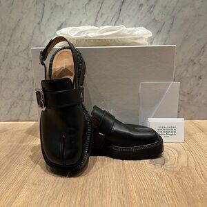Maison Margiela County Tabi Black Leather Shoes